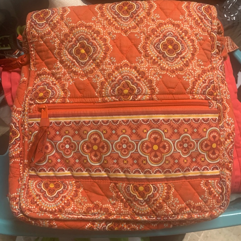 Vera Bradley Orange Patterned Women's Crossbody Bag